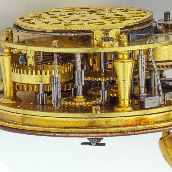 French Oignon verge quarter repeater in gilt case Circa 1695 French Oignon verge quarter repeater in gilt case Circa 1695