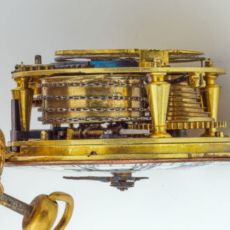 French Oignon verge quarter repeater in gilt case Circa 1695