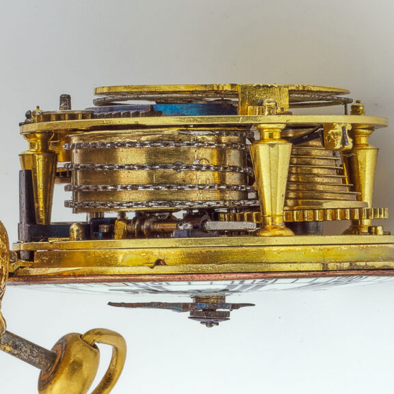 French Oignon verge quarter repeater in gilt case Circa 1695 French Oignon verge quarter repeater in gilt case Circa 1695