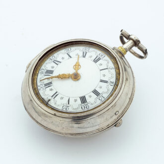 Dutch fine silver quarter repeating verge watch Circa 1720
