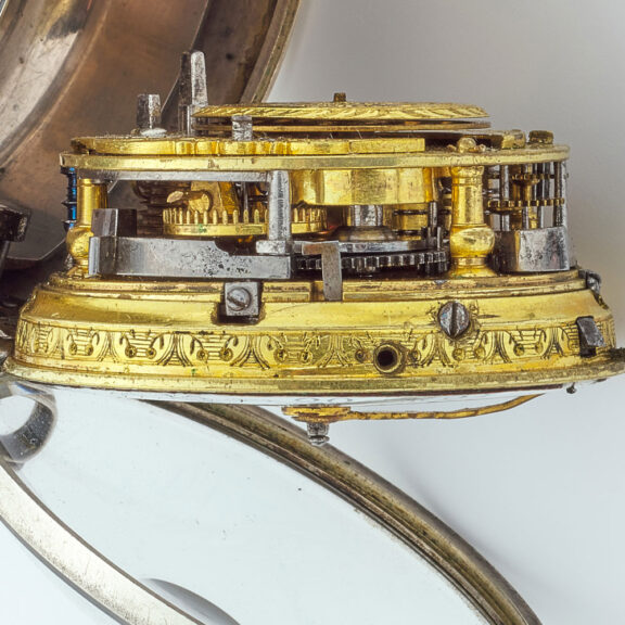 Dutch fine silver quarter repeating verge watch Circa 1720 Dutch fine silver quarter repeating verge watch Circa 1720