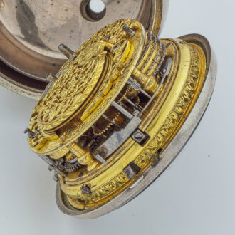 Dutch fine silver quarter repeating verge watch Circa 1720