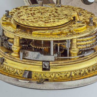 Dutch fine silver quarter repeating verge watch Circa 1720