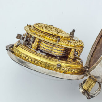 Dutch fine silver quarter repeating verge watch Circa 1720