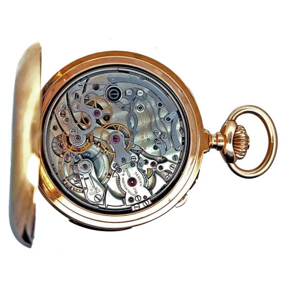 Swiss 18K pink gold split seconds chronograph Circa 1894 Swiss 18K pink gold split seconds chronograph Circa 1894