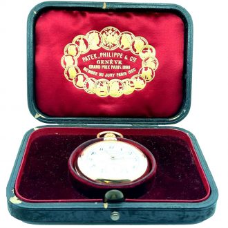 Swiss 18K pink gold split seconds chronograph Circa 1894 Swiss 18K pink gold split seconds chronograph Circa 1894