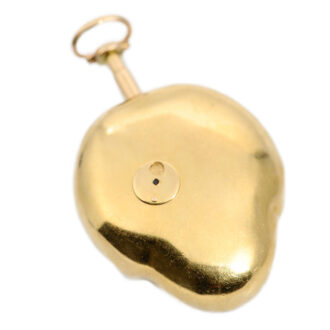 English gold fob watch with auxiliary seconds Circa 1750