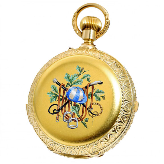 Swiss gold complicated repeating chronograph Circa 1900 Swiss gold complicated repeating chronograph Circa 1900