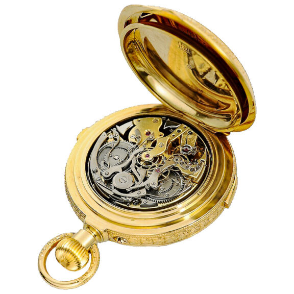 Swiss gold complicated repeating chronograph Circa 1900 Swiss gold complicated repeating chronograph Circa 1900