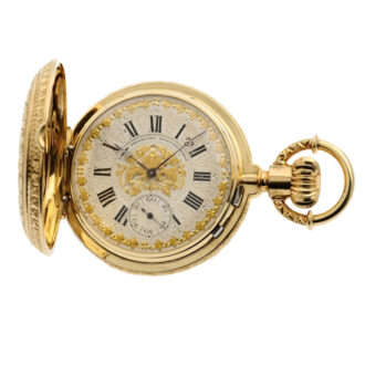Swiss gold pocket watch one minute Tourbillon Circa 1873