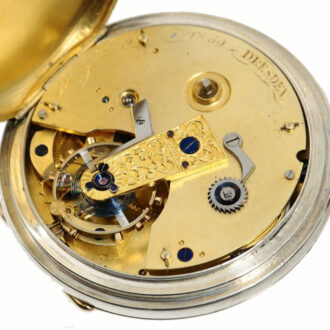 German silver watch with chronometer escapement Circa 1820