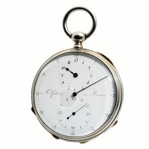 German silver watch with chronometer escapement Circa 1820