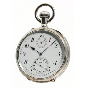 German silver Glashütte Ankerchronometer watch Circa 1900