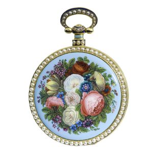 Swiss gold and enamel watch for the Chinese market Circa 1840