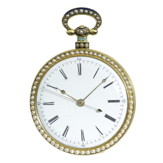 Swiss gold and enamel watch for the Chinese market Circa 1840