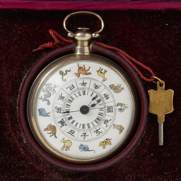 Swiss center seconds duplex for the Chinese market Circa 1840 Swiss center seconds duplex for the Chinese market Circa 1840