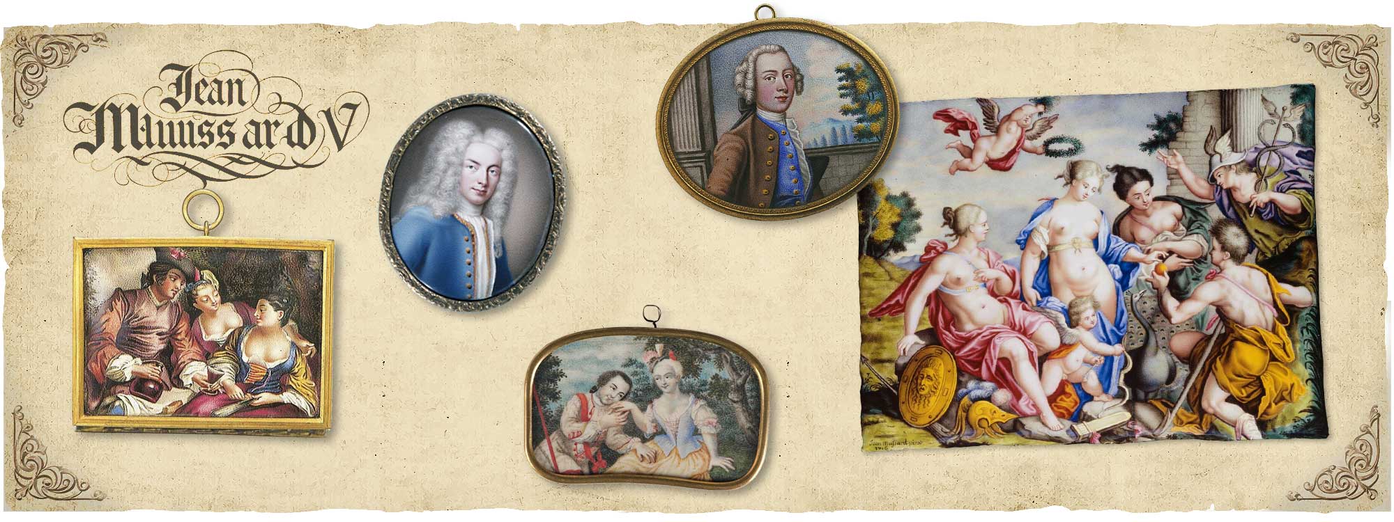 Jean Mussard V paintings on enamel