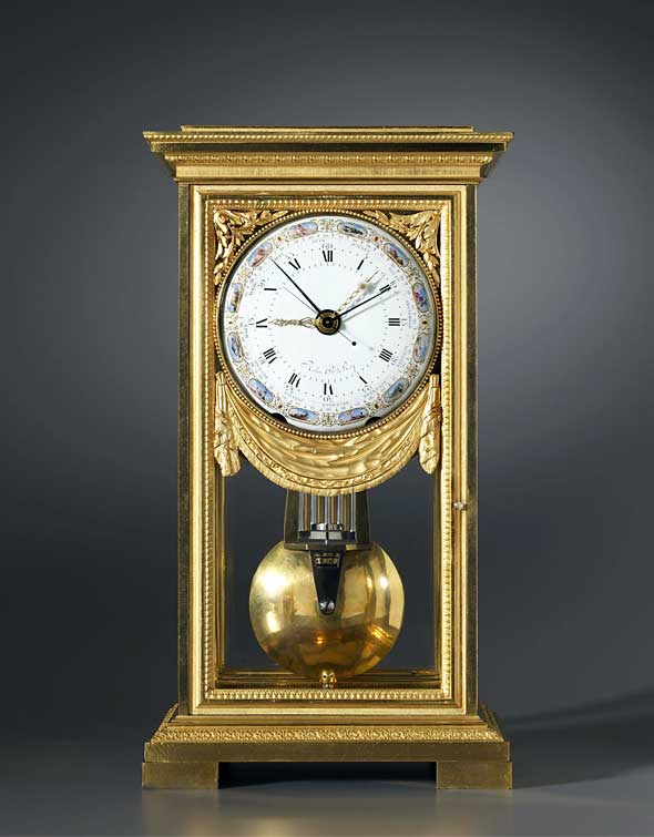 A Louis XVI mantel regulator of month duration, by Robert Robin