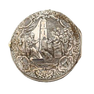 Back Dutch watch with day and night indicator and date Circa 1740