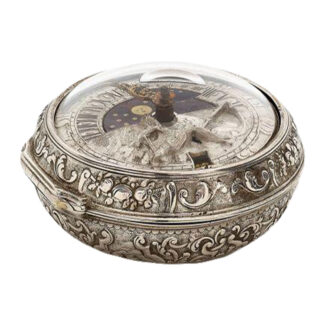Side Dutch watch with day and night indicator and date Circa 1740