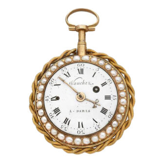 Front French enamelled watch