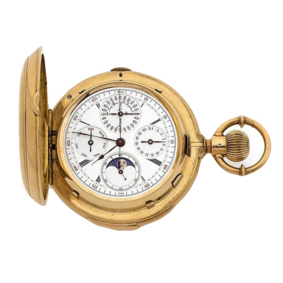 Front heavy complicated watch with perpetual calender