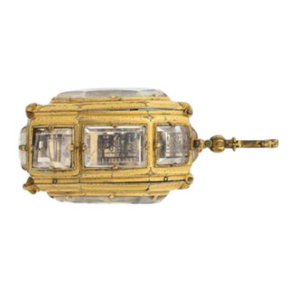 Side gilt-metal and rock crystal watch Conrad Kreizer Circa 1650