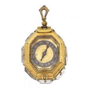 Front gilt-metal and rock crystal watch Conrad Kreizer Circa 1650