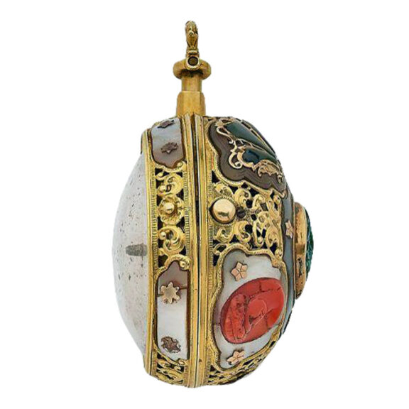 Side Gold quarter repeating watch with ornaments Lebeirg, London Side Gold quarter repeating watch with ornaments Lebeirg, London