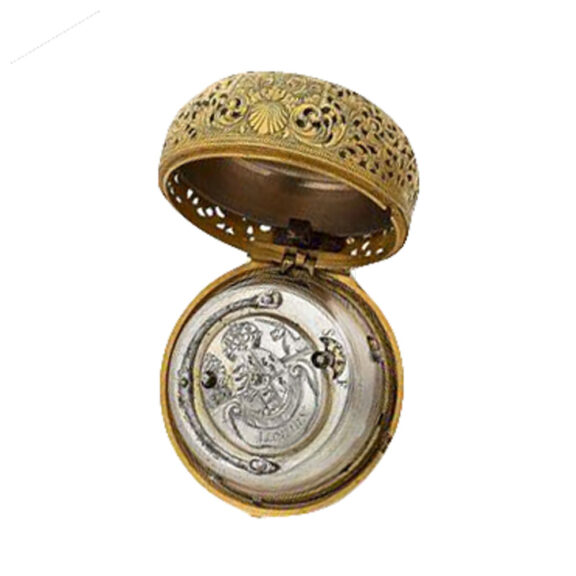 Open back Gold quarter repeating watch with ornaments Lebeirg, London Open back Gold quarter repeating watch with ornaments Lebeirg, London