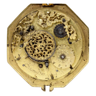 Engraved and gilt brass watch Circa 1600