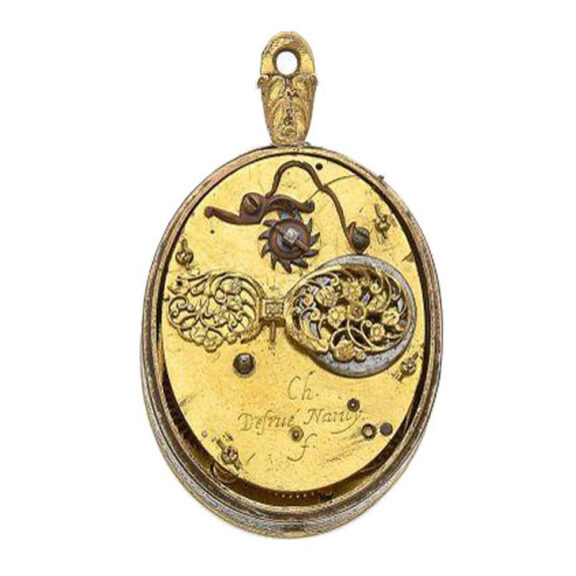 Open back Ch. Desreu, Nancy F. An early oval watch Circa1610 Open back Ch. Desreu, Nancy F. An early oval watch Circa1610