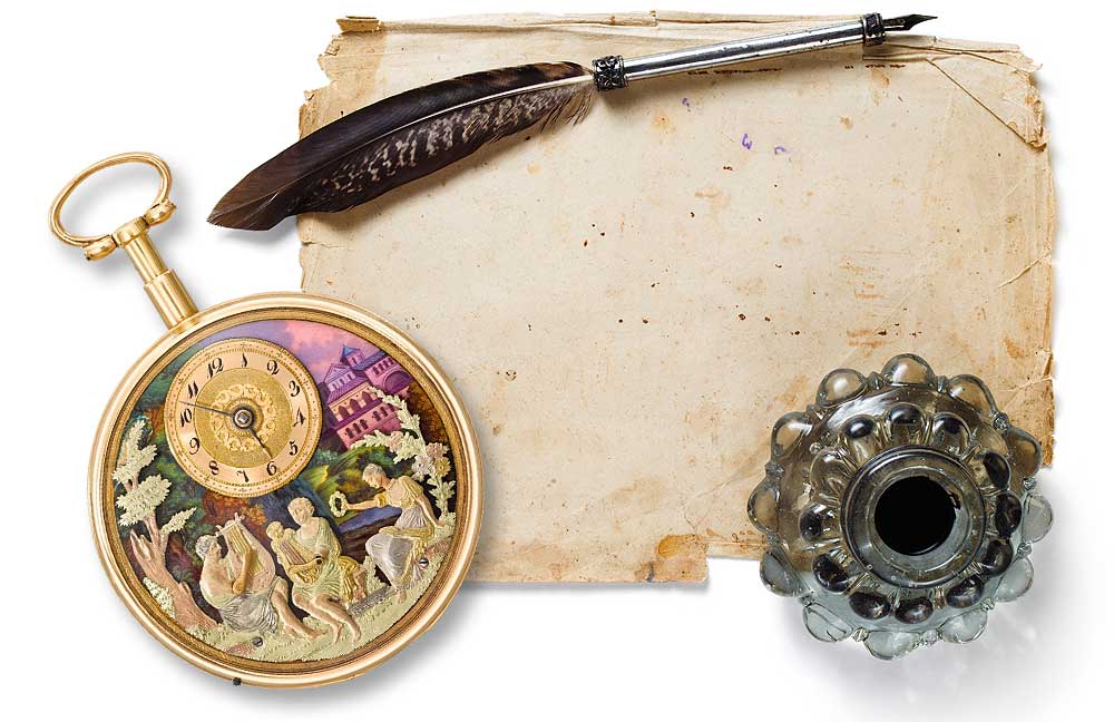 Musical pocket watch by Henry-Daniel Capt