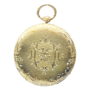 Decorative Swiss gold open faced lever watch Circa 1840