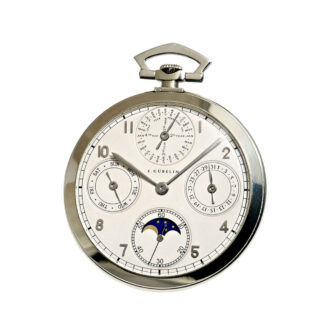 Swiss lever with perpetual calendar and moon phase Circa 1930