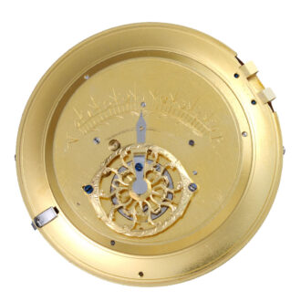 Swiss gold and enamel verge with calendar Circa 1780