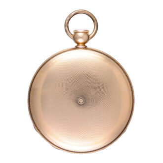 Swiss gold quarter repeating cylinder watch Circa 1830
