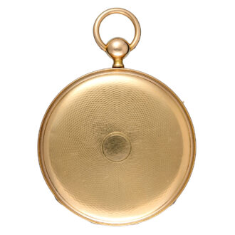 Gold French offset dial quarter repeating cylinder circa 1830 Gold French offset dial quarter repeating cylinder circa 1830