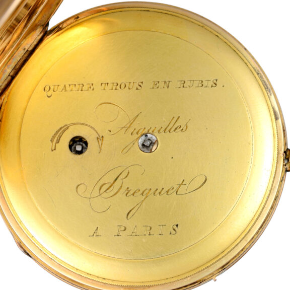Gold French offset dial quarter repeating cylinder circa 1830 Gold French offset dial quarter repeating cylinder circa 1830
