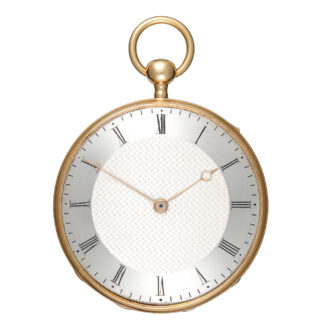 French quarter repeating cylinder in gold open face case circa 1830