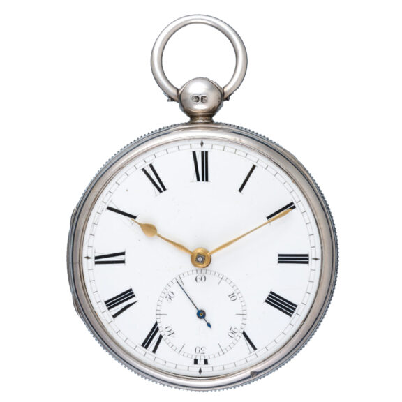 An English ruby cylinder in silver open face case 1832
