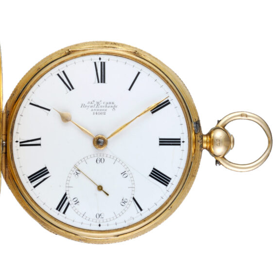English gold Savage two-pin lever pocket watch Circa 1833 English gold Savage two-pin lever pocket watch Circa 1833