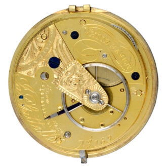 An English fusee lever in silver open face case 1837 An English fusee lever in silver open face case 1837