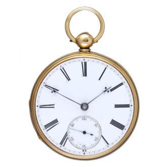 English fusee lever in gold open face case Circa 1840 English fusee lever in gold open face case Circa 1840