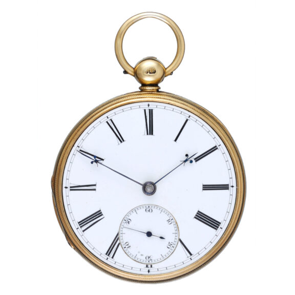 English fusee lever in gold open face case Circa 1840 English fusee lever in gold open face case Circa 1840
