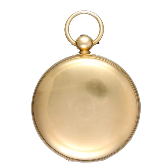 English fusee lever in gold open face case Circa 1840 English fusee lever in gold open face case Circa 1840