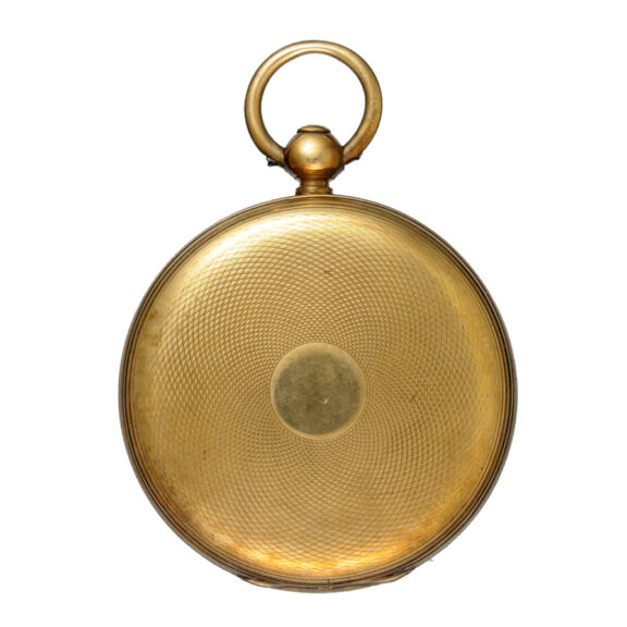 English gilt-metal open faced lever pocket watch Circa 1840 English gilt-metal open faced lever pocket watch Circa 1840