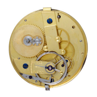 English gilt-metal open faced lever pocket watch Circa 1840