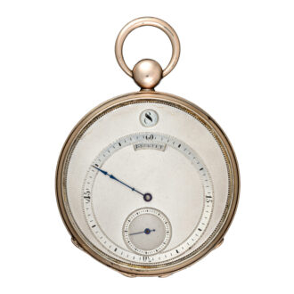 French cylinder with digital hours in silver, gold open face case Circa 1840 French cylinder with digital hours in silver, gold open face case Circa 1840