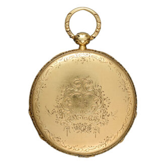 Swiss 18K gold centre seconds cylinder watch Circa 1840